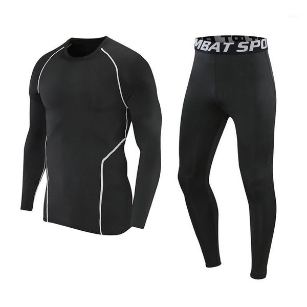 

men compression running pants sport tights long sleeve shirt legging pant gym sports fitness fit joggings workout white black1, Black;blue