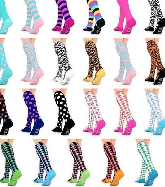 

50 styles compression socks sports happy compression socks for anti fatigue pain relief knee high men women1, Black