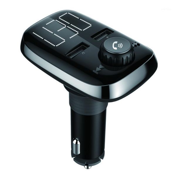 

car bluetooth mp3 music player digital large screen fm transmitter handscall dual usb car mp3 player for bt741