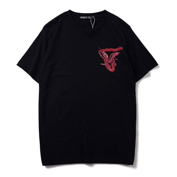 

2021 new men cotton classic devil female snake t shirts t-shirt hip hop skateboard street t-shirts tee shirt kenye #n281 ehaf, Black