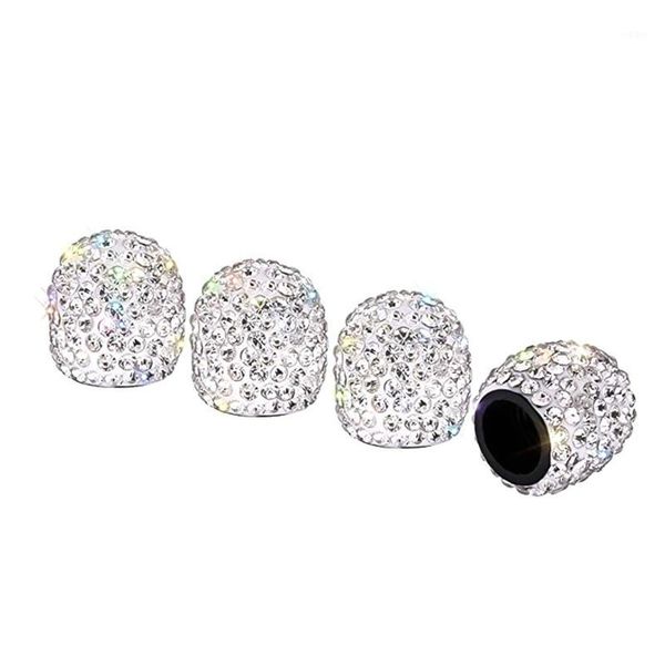

4pcs/lot soft clay rhinestone car wheel tire stem air valve caps diamond shining dustproof caps car accessories1