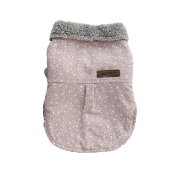 

dog apparel fashion trendy pet clothes soft cotton jacket plush collar shirt comfortable casual coat for autumn winter1