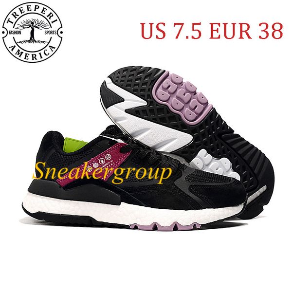 

treeperi chunky 4.0 soft sole running shoes black purple us 7.5 eur 38 for women trainers