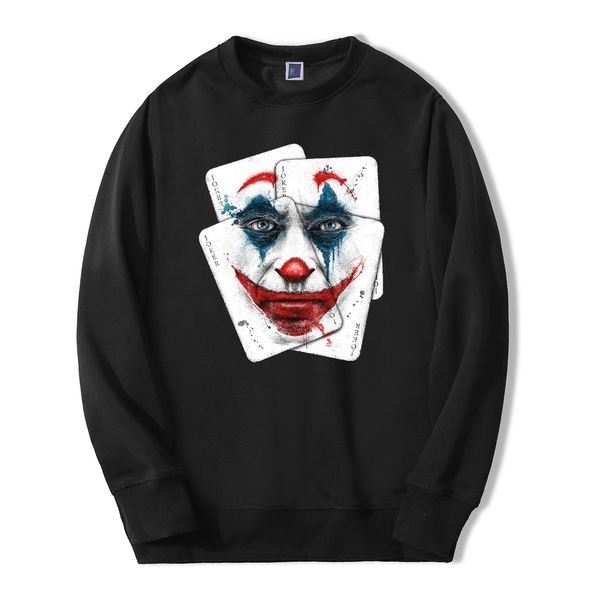 

joaquin phoenix joker мужчины толстовка толстовки 2020 весна осень повседневная joker streetwear hip hop fashoin прохладный joker новый пуло, Black