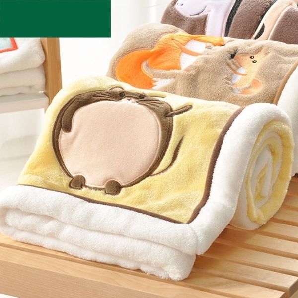 

baby blankets newborn swaddle wrap blanket super soft infant bebes basket stroller bedding covers children cartoon quilts 100*75 y200109