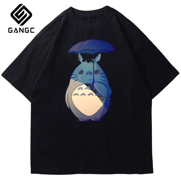 

japanese anime chinchilla t shirt men's studio ghibli hayao miyazaki men and cartoon clothes summer t shirt sport hooded sweatshirt hoo