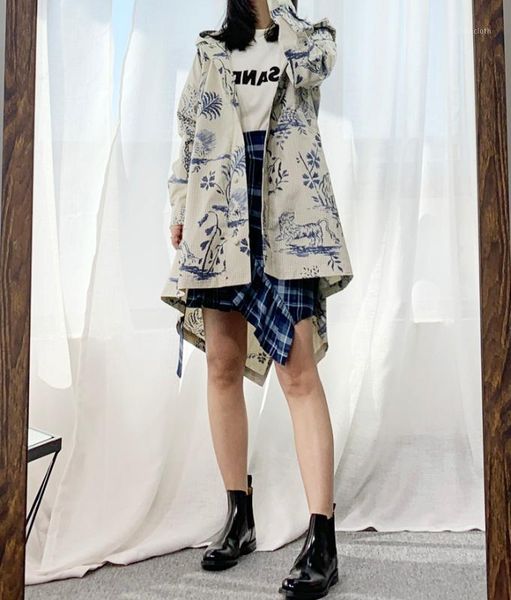 

women trench jouy design womens hooded trench coats1, Tan;black