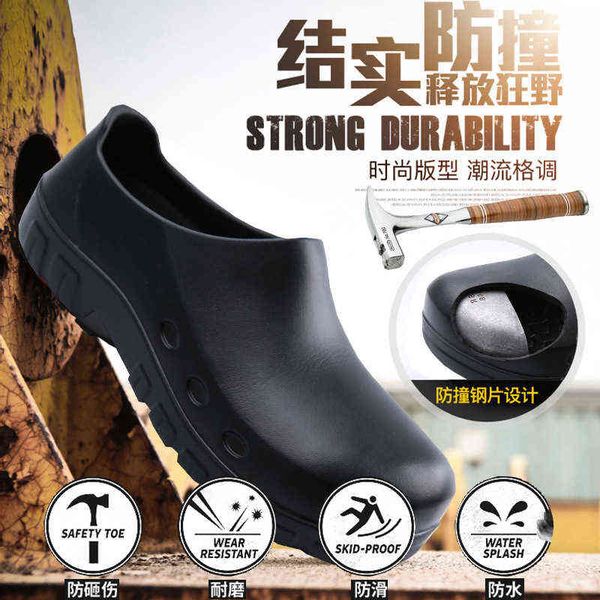 

boya anti slip work shoes steel baotou oil resistant smashing 106, Black;brown