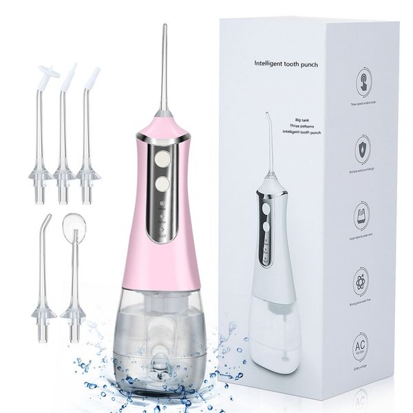 Dental Wasser Jet Irrigator Wasser Zahnseide Gewinde Zähne Reiniger Mund Waschmaschine Elektrische Tragbare 350ML Duschen