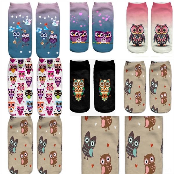 

twdws men socks toddler sock slip develop men's color animal printful autumn color fashion striped so tube owl in new casual cotton, Black