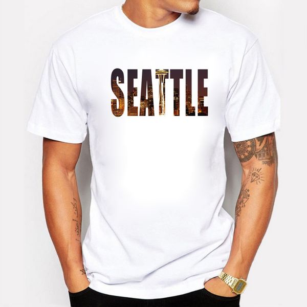 

спорт blwhsa новые поступления seattle city design men t shirt сиэтл слова печатные футболки с коротким рукавом повседневная основные tops п