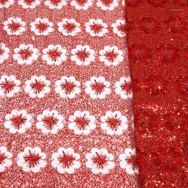 

ribbon luxury red color embroidered french net lace fabric pretty flower beaded for bridal dress1, Pink;blue