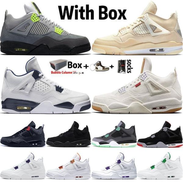 

jumpman новый 4 high og 2020 баскетбольная обувь 4s sail неон denim белый черный cut ovo splatter columbia кроссовки мужские кроссовки разме, Black