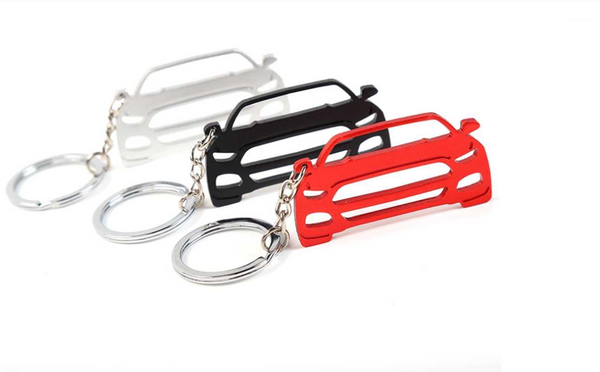 

fit for ford mustang creative keychain aluminum alloy simple key chain accessory pendant1, Silver
