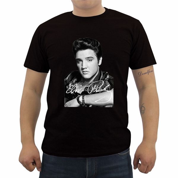 

элвис пресли мальчик классический с коротким рукавом o шеи пара rock music star o шеи homme спорта толстовка с капюшоном hoodie мужчин майка