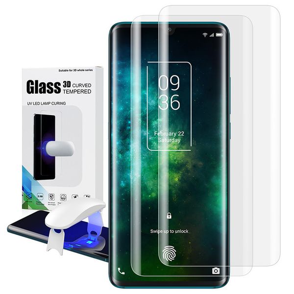 

43fgfor tcl 10 закаленное pro screen protector уф стекло пленка полное покрытие с fingerprint разблокировки мобильного телефона аксессуары h