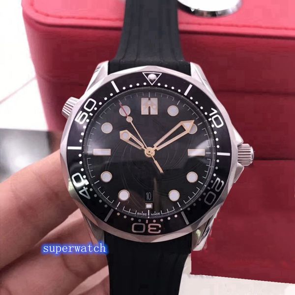

40mm men's watch all stainless steel automatic mechanical movement folding buckle fashion watch, Slivery;brown