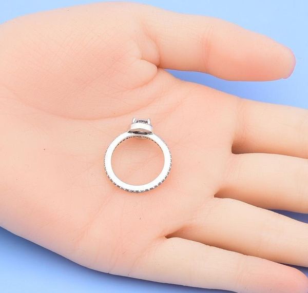 

real 925 sterling silver cz diamond ring with original box set fit pandora style wedding ring engagement jewelr bbygvo bde_home