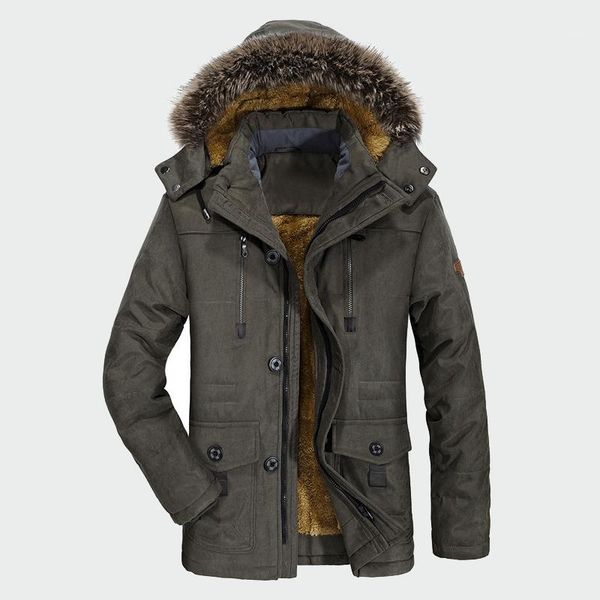 

winter coats new jacket men plus velvet thickening warm windproof jackets men's casual hooded coat mens clothing 6xl ml0361, Tan;black