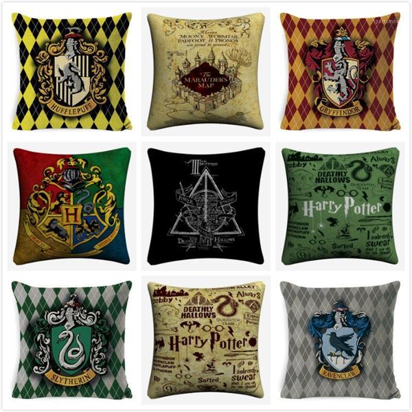 

harry series linen pillow linen printing pillow cover home decoration waist cushion sofa decoration cover1