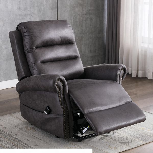 

us stock electric power lift recliner chair for elderly classic single sofa reclining chair with nailhead trim w50123868