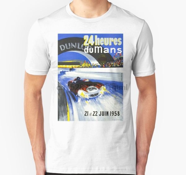 

men short sleeve tshirt 24 hours of lemans 1958 poster art t shirt women t-shirt sport hooded sweatshirt hoodie