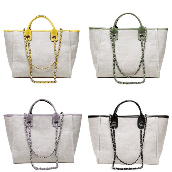 

korean women's 2020 new high capacity fashion versatile chain tote shoulder net red fashion handbag handbag handbag hoy5d