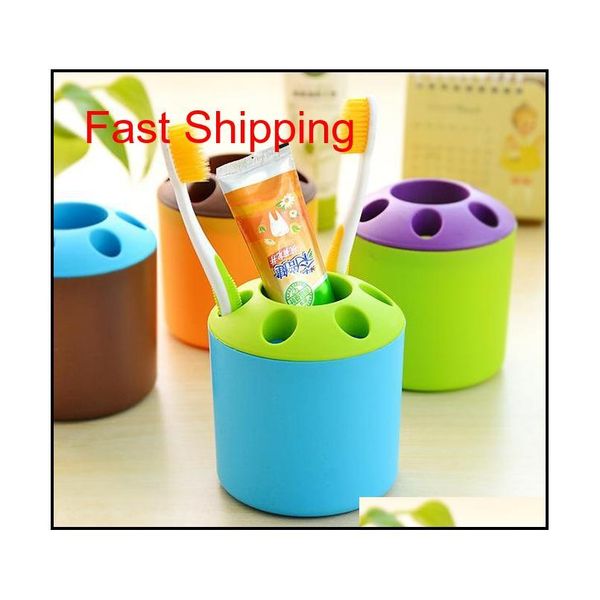 

creative candy-colored porous toothpaste, toothbrush holder deskmultifunction pe qylsfo yh_pack