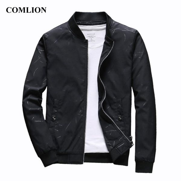 

men's jackets brand jacket men 2021 spring autumn casual mens fashion printed outwear slim fit clothing homme c36, Black;brown