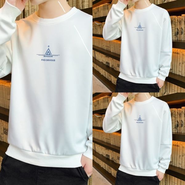 

i0yob 2020 падают рыхлый новый мужской моды бренд футболка чувство рукав футболки свитер дизайн длинный свитер моды 9itq0, Black