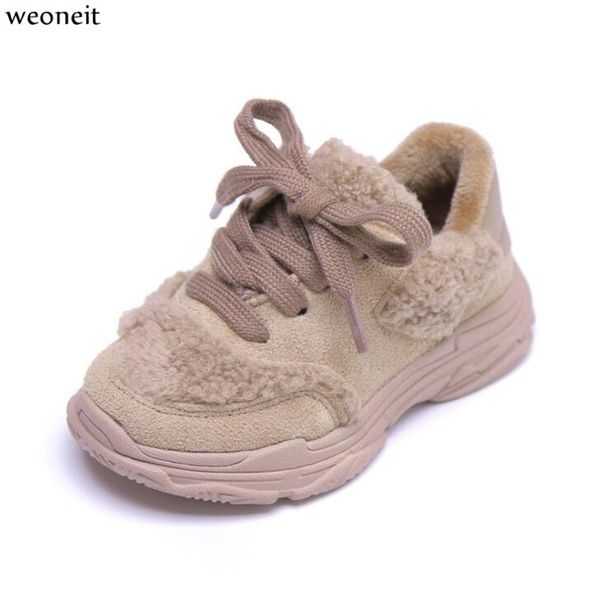 

weoneit toddler boys casual for girls fashion sport kids sneakers winter children shoes cn 21-30, Black;red