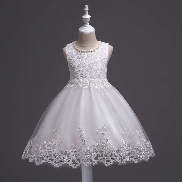 

autumn and winter girl's princs flower wedding children's drs performance pengpeng skirt, Red;yellow