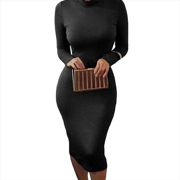 

spring 2020 autumn midi dress women white bodycon dress female long sleeve club party dresses black bandage vestidos, Black;gray