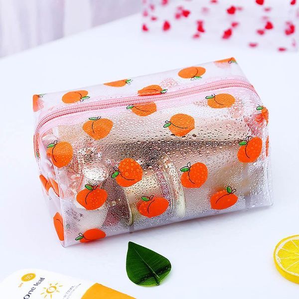 

cute flowers transparent waterproof women travel cosmetic bag makeup case zip handbag organizer storage pouch toiletry wash bag1