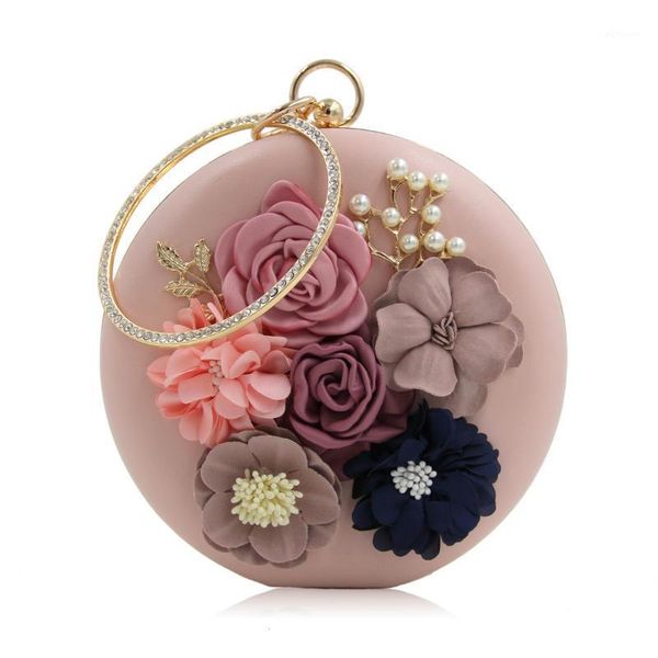 

women party bag ladies flower wedding bag handmade female evening clutches1