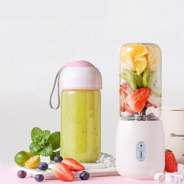 

mini portable household juicer machine gaopeng silicon glass body blender rechargeable stainless steel 6 leaf knife juicing cup1