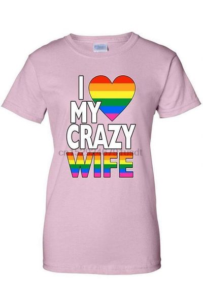 

womens i love my crazy gay wife juniors t-shirt sport hooded sweatshirt hoodie