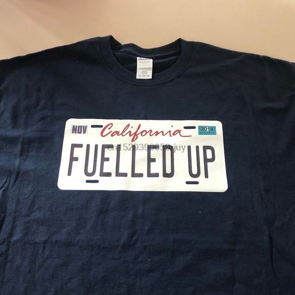 

fuelled up branded t shirt california licence plate design sport hooded sweatshirt hoodie