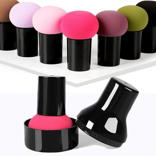 

mushroom-shaped sponge puff with storage box makeup foundation sponge wet and dry beauty tools