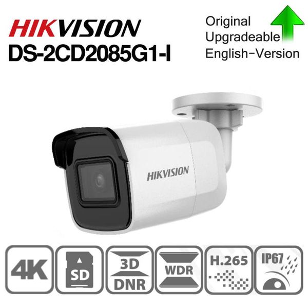 

hikvision ds-оригинал 2cd2085g1-i 8 mp ir фиксированная сетевая камера darkfighter ик-30м, до 128 гб ip67, ik10 poe ip-камера