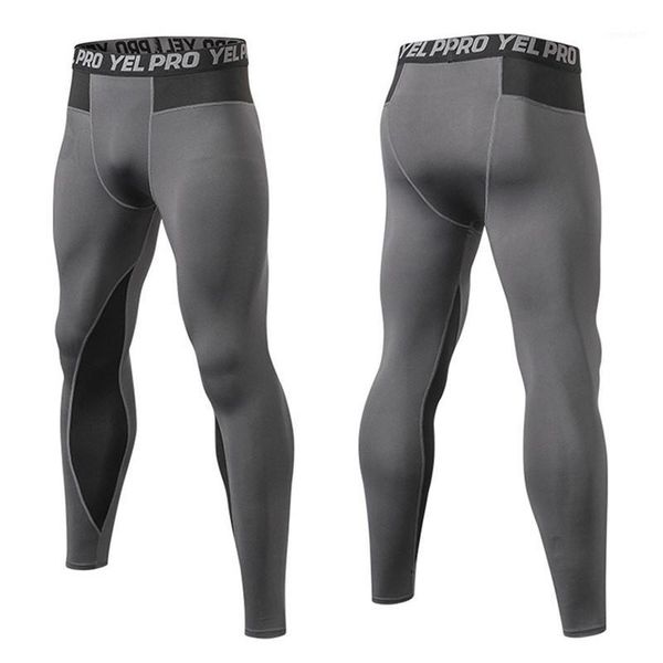 

men's pants men sport compression athletic fitness running tight bottoms bodybuilding training workout gym yogo leggings, Black
