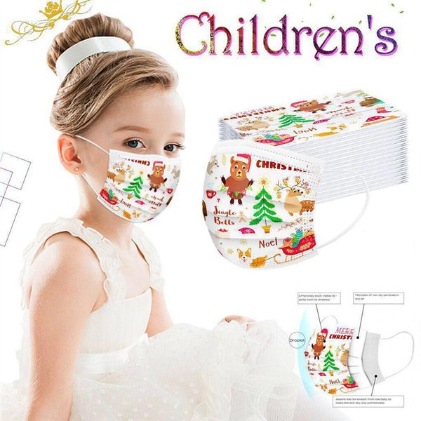 

mask breathable christmas fashion dust-proof kids halloween disposable interesting printing face mask child children mas