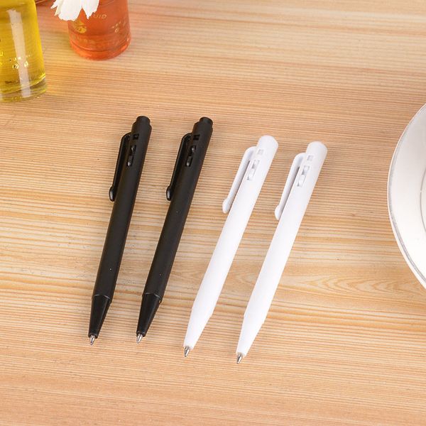 

writing supplies ballpoint press pen black rod black core plastic notebook with pen carry-on pen for dhl, Blue;orange