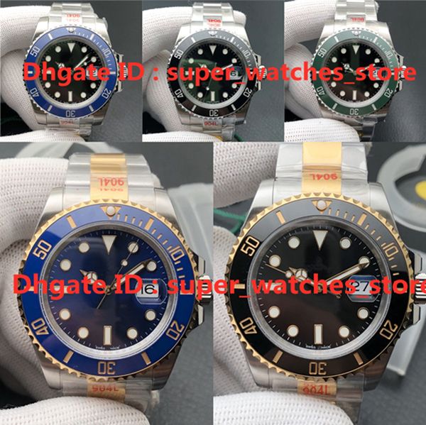 

n-v11 montre de luxe 126610ln mens watches 41mm 3235 movement 904l fine steel case sapphire luminous stone, Slivery;brown