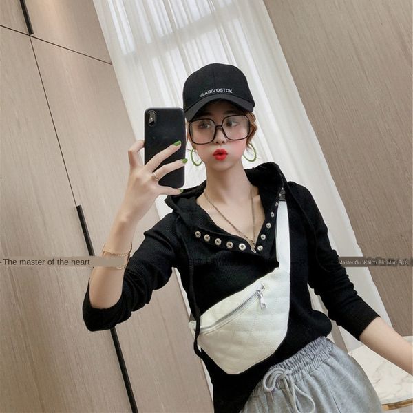 

show thin long sleeve t-shirt autumn 2020 new korean loose versatile student short bottom coat underpantst-shirt underpantsins super top, White