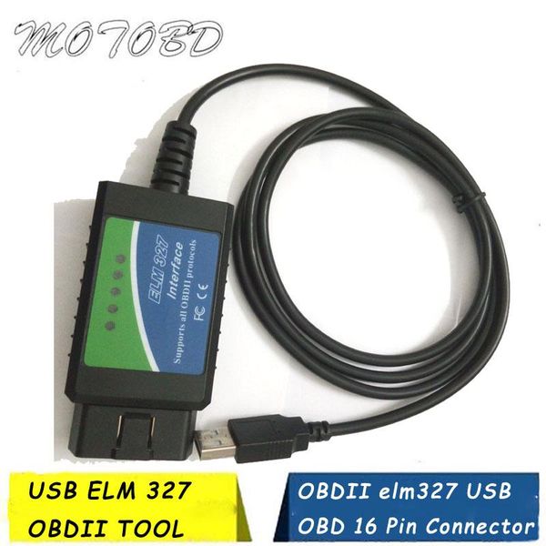 

green label new v1.5 elm 327 usb auto doagnostic scanner obd2 obdtool elm327 usb fault code reader clearner car scan tool