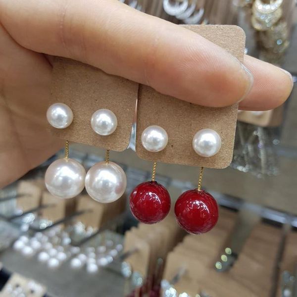 

dominated 2020 fashion pearl style joker temperament elegant water drop modelling women drop earrings jewelry new, Silver