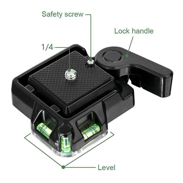 

universal qr 40 quick release plate with adapter for dslr camcorder tripod ball head pgraphy accessory wmtpla yyysports