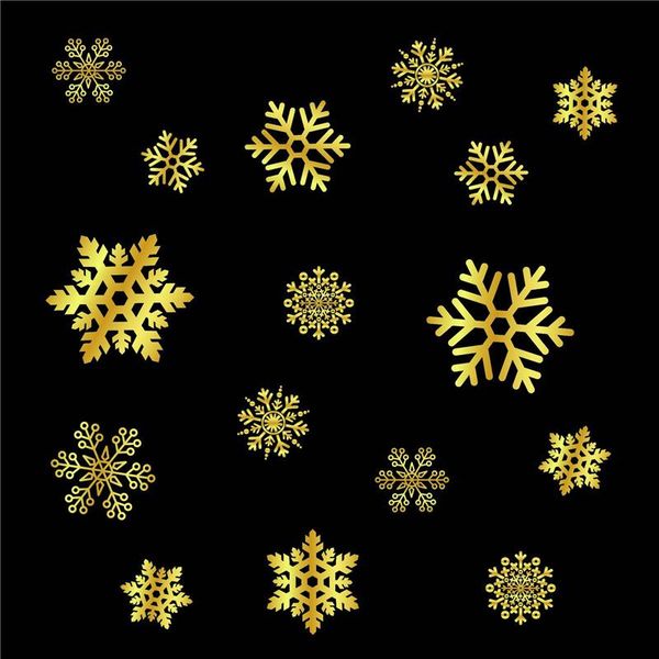 

christmas decor gold dust window glass wall sticker removable home decoration christmas santa ornaments for home christmas 2020 wmtegm