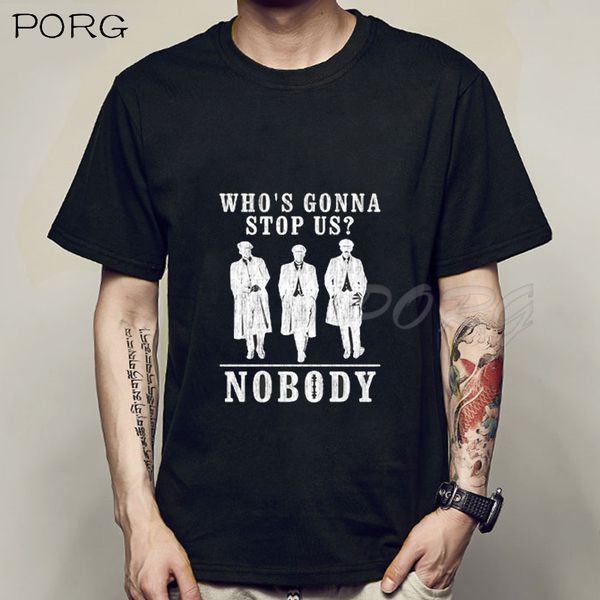 

whos gonna sus peaky blinder print casual mens fashion men's short sleeve tshirt sport hooded sweatshirt hoodie men t shirt